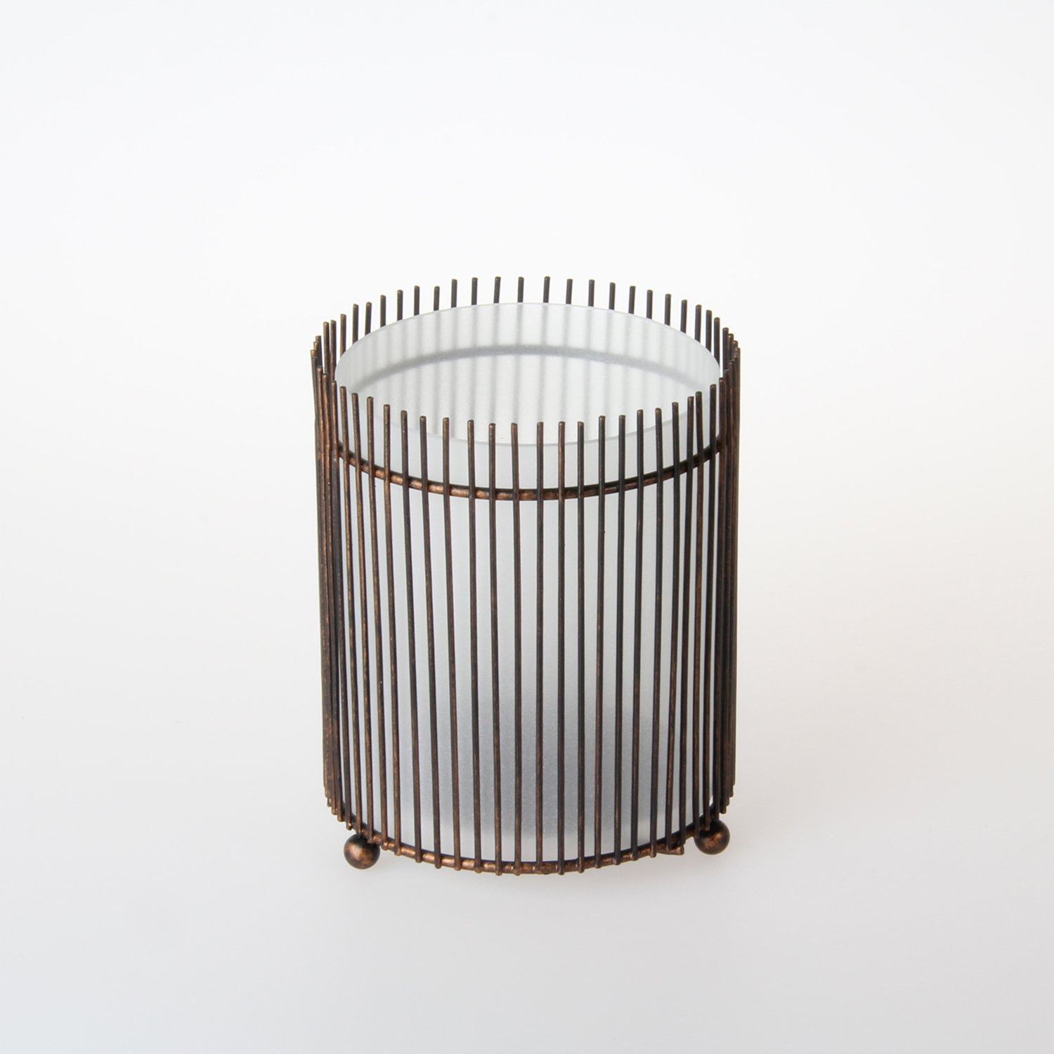 Rustic wire brant twig holders - squat TVL40